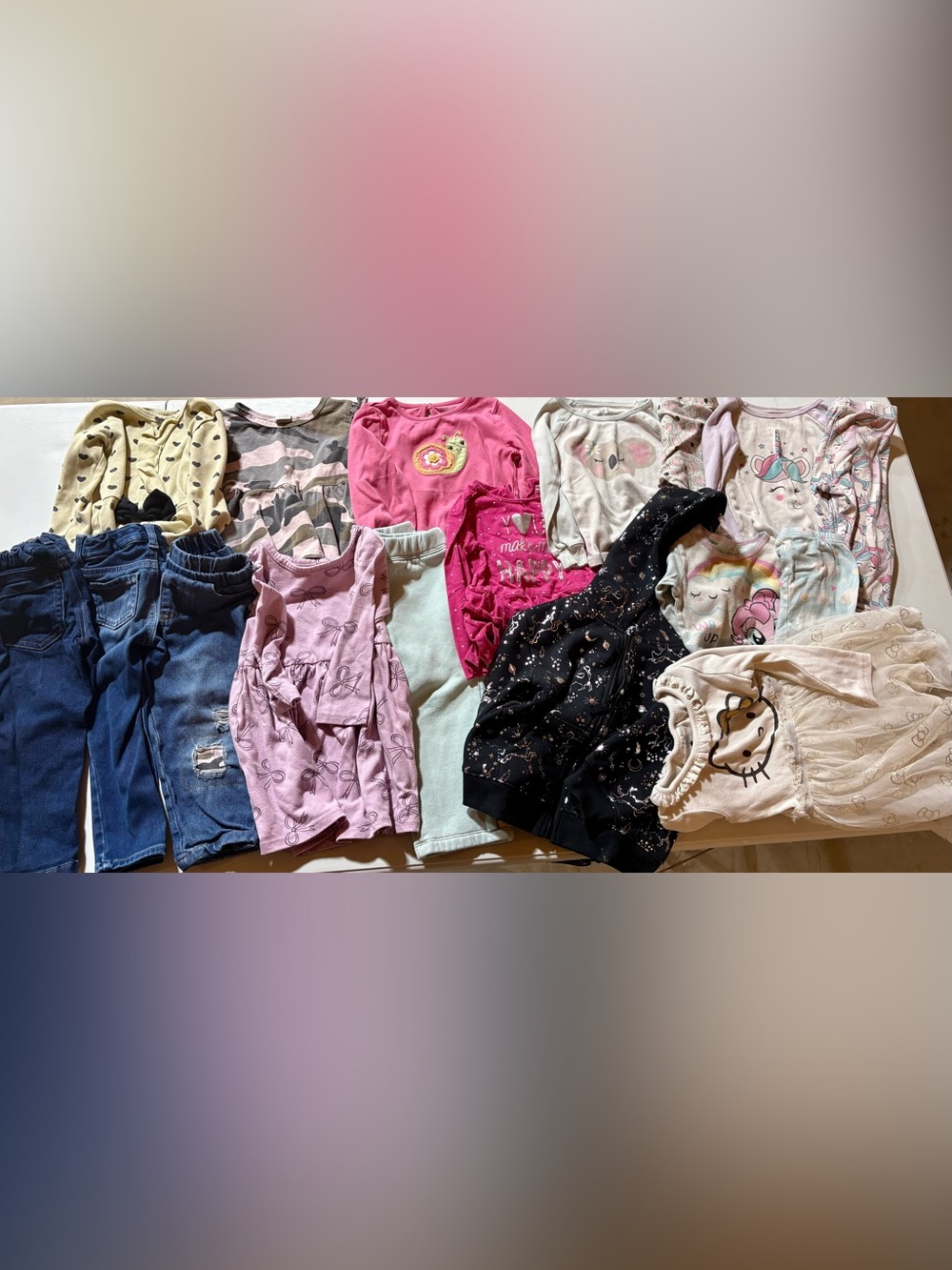 15 piece baby girl bundle; 24 months; fall, winter, spring